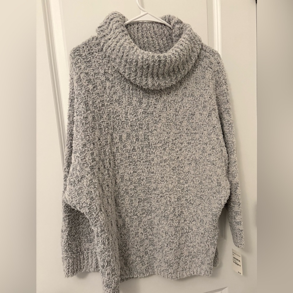 Chelsea28 NTW Heathered Gray Cowl Neck Sweater